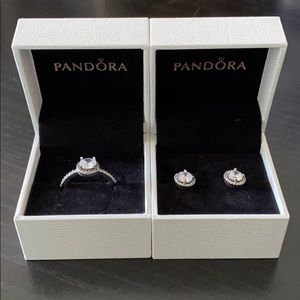 PANDORA SET RING & EARRINGS